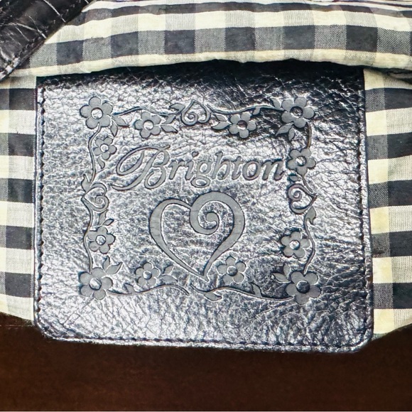 Brighton Straw Shoulder Bag with Checkered Lining - Picture 10 of 10